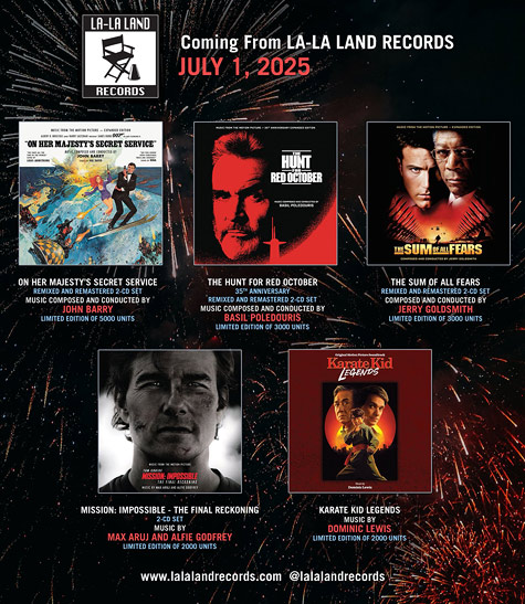 La-La Land Records' July 2025 slate