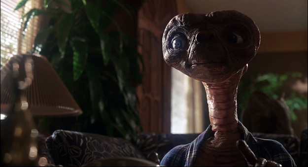 A scene from E.T. The Extra-Terrestrial (1982)