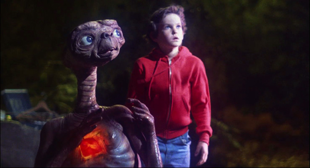A scene from E.T. The Extra-Terrestrial (1982)