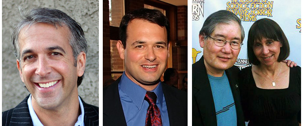 L to R: Scott Mantz, Mike Matessino, Michael & Denise Okuda
