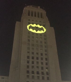 L.A. lights the Bat Signal for Adam West